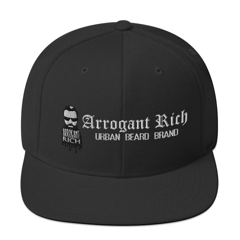 Snap back Hat - Assorted Designs - Black - Arrogant Rich 