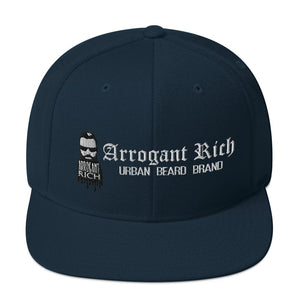 Snap back Hat - Assorted Designs - Dark Navy - Arrogant Rich