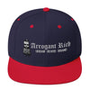 Snap back Hat - Assorted Designs - Navy/ Red - Arrogant Rich