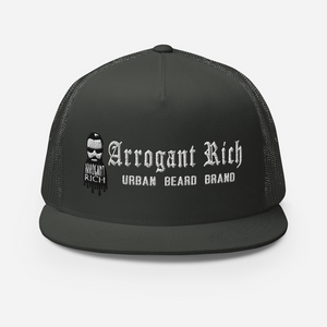 Arrogant Rich Logo Brand Trucker Cap