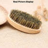 High Quality Soft Boar Bristle Wood Beard Brush & Mustache 