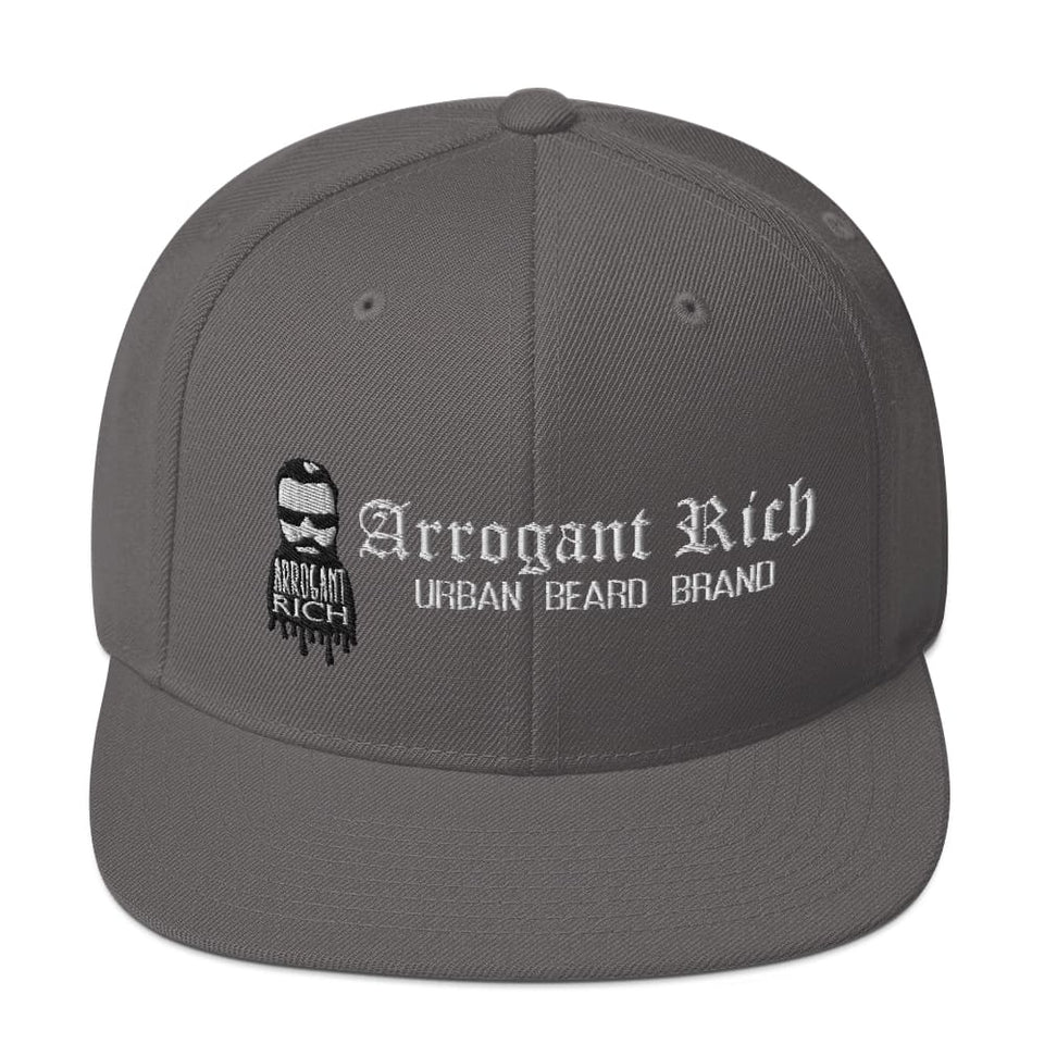 Snap back Hat - Assorted Designs - Dark Grey - Arrogant Rich
