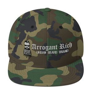 Snap back Hat - Assorted Designs - Green Camo - Arrogant 