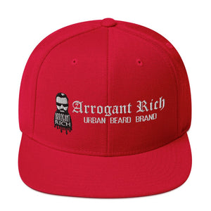 Snap back Hat - Assorted Designs - Red - Arrogant Rich Logo